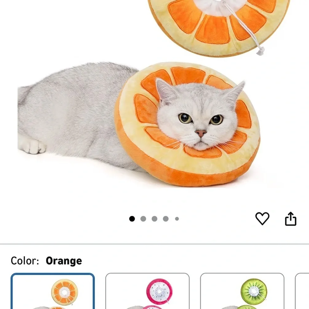 Cat post surgery collar still in bags and WT size large